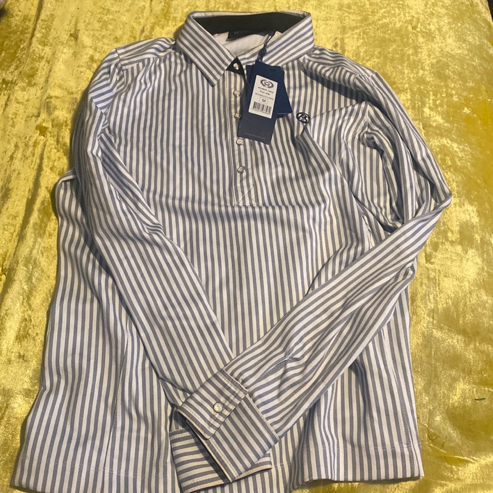 COPY - NWT PS OF SWEDEN MAGIC SHIRT, IRIS, ESTATE BLUE